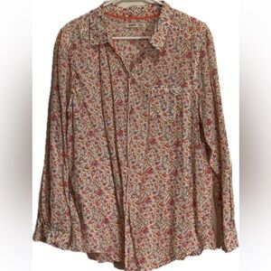 Old Navy Floral Print Women's Western Top 100% Cotton Size XL.
